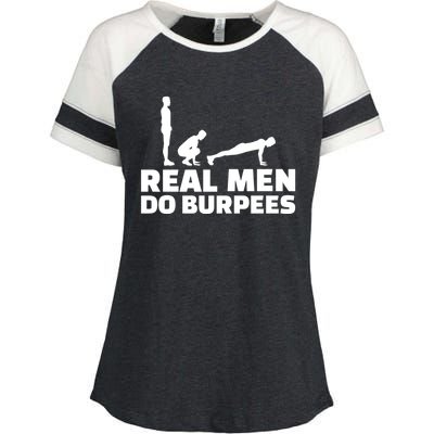 Real Do Burpees Gift Enza Ladies Jersey Colorblock Tee