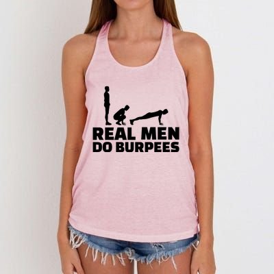 Real Do Burpees Gift Women's Knotted Racerback Tank