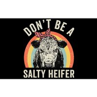 Retro Don't Be A Salty Heifer Cow Lover Bumper Sticker