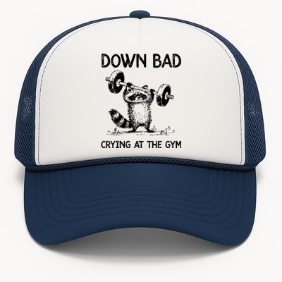 Racoon Down Bad Crying At The Gym Ttpd Trucker Hat