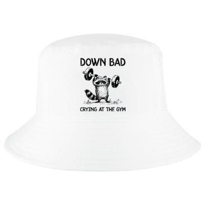 Racoon Down Bad Crying At The Gym Ttpd Cool Comfort Performance Bucket Hat