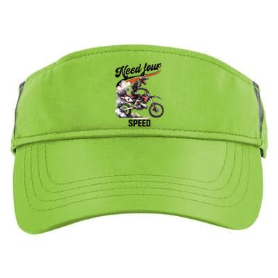 Retro Dirt Bike 4th Birthday Need Four Speed Adult Drive Performance Visor