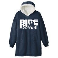 Ride Dirt Bike Motocross Graphic - Motocross Hooded Wearable Blanket