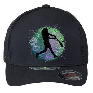 Retro Distressed Baseball Player Softball Coach Gift Flexfit Unipanel Trucker Cap