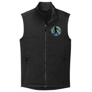 Retro Distressed Baseball Player Softball Coach Gift Collective Smooth Fleece Vest