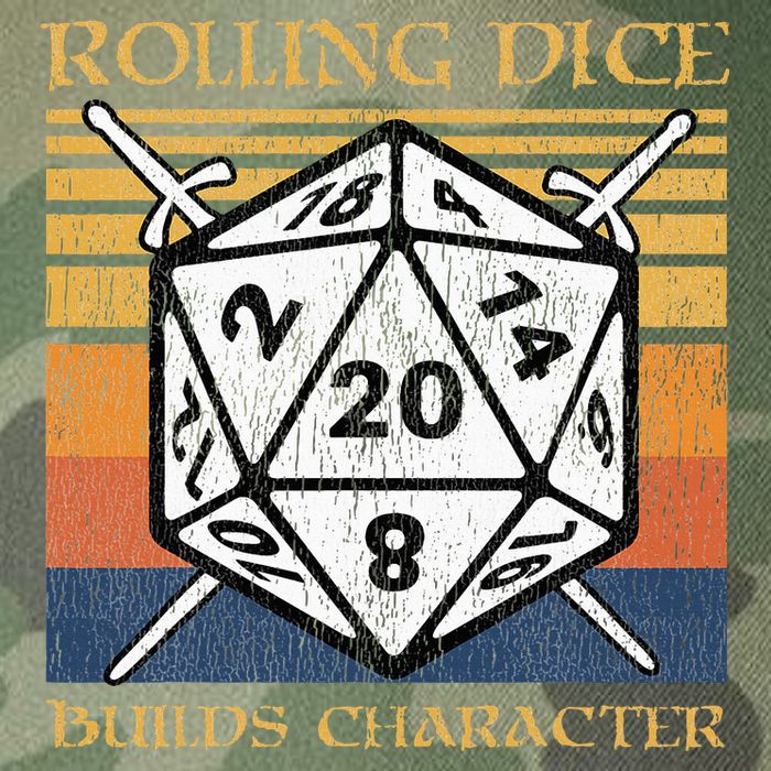 Rolling Dice Builds Character Funny Rpg Tabletop Gamer Legacy Tie Dye Trucker Hat