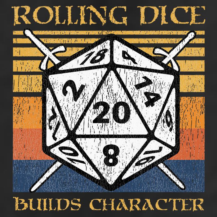 Rolling Dice Builds Character Funny Rpg Tabletop Gamer Cool Comfort Performance Bucket Hat