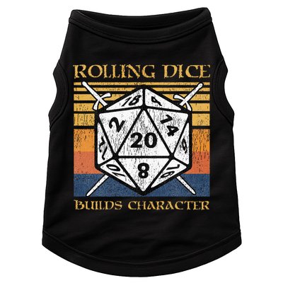 Rolling Dice Builds Character Funny Rpg Tabletop Gamer Doggie Tank