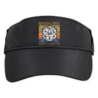 Rolling Dice Builds Character Funny Rpg Tabletop Gamer Adult Drive Performance Visor