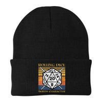 Rolling Dice Builds Character Funny Rpg Tabletop Gamer Beanie