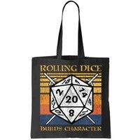 Rolling Dice Builds Character Funny Rpg Tabletop Gamer Bag
