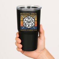 Rolling Dice Builds Character Funny Rpg Tabletop Gamer Tumbler