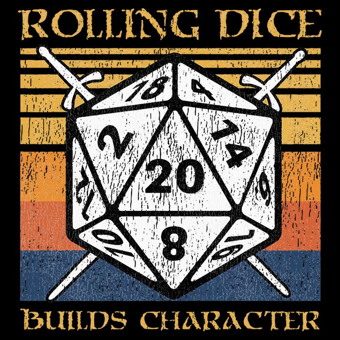 Rolling Dice Builds Character Funny Rpg Tabletop Gamer Mousepad