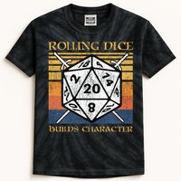 Rolling Dice Builds Character Funny Rpg Tabletop Gamer Kids Tie-Dye T-Shirt