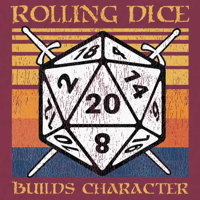 Rolling Dice Builds Character Funny Rpg Tabletop Gamer 16oz Travel Tumbler