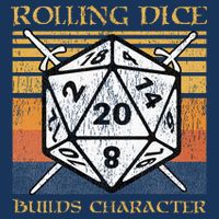 Rolling Dice Builds Character Funny Rpg Tabletop Gamer Infant Baby Jersey Bodysuit