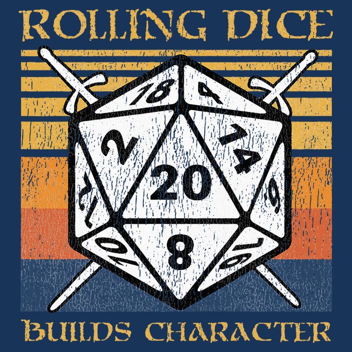 Rolling Dice Builds Character Funny Rpg Tabletop Gamer Infant Baby Jersey Bodysuit