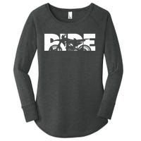 RIDE Dirt Bike Gift Motocross Motocross Dirt Bike Gift Women's Perfect Tri Tunic Long Sleeve Shirt