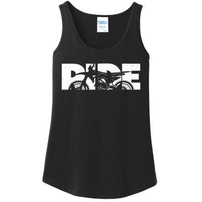 RIDE Dirt Bike Gift Motocross Motocross Dirt Bike Gift Ladies Essential Tank