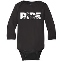 RIDE Dirt Bike Gift Motocross Motocross Dirt Bike Gift Baby Long Sleeve Bodysuit