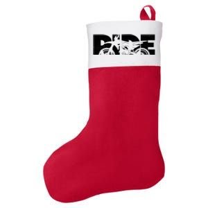 RIDE Dirt Bike Gift Motocross Motocross Dirt Bike Gift Felt Holiday Christmas Stocking