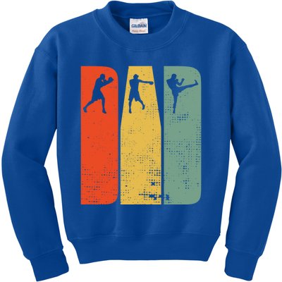 Retro Dad Boxing Player Boxing For Dad Gift Kids Sweatshirt