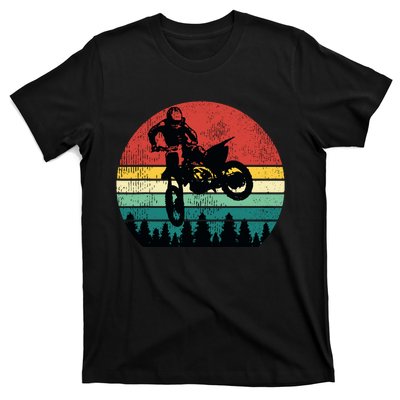 Retro Dirt Bike Motocross Motorcycle Rider Gift T-Shirt