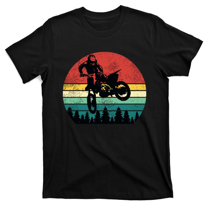 Retro Dirt Bike Motocross Motorcycle Rider Gift T-Shirt