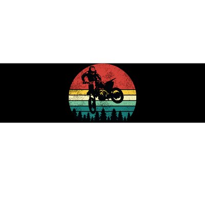 Retro Dirt Bike Motocross Motorcycle Rider Gift Bumper Sticker