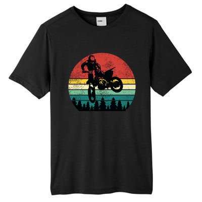 Retro Dirt Bike Motocross Motorcycle Rider Gift Tall Fusion ChromaSoft Performance T-Shirt