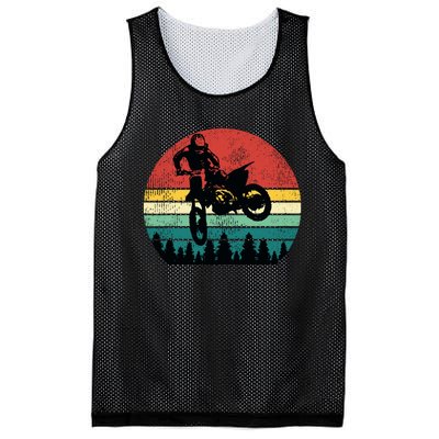 Retro Dirt Bike Motocross Motorcycle Rider Gift Mesh Reversible Basketball Jersey Tank