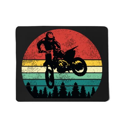 Retro Dirt Bike Motocross Motorcycle Rider Gift Mousepad