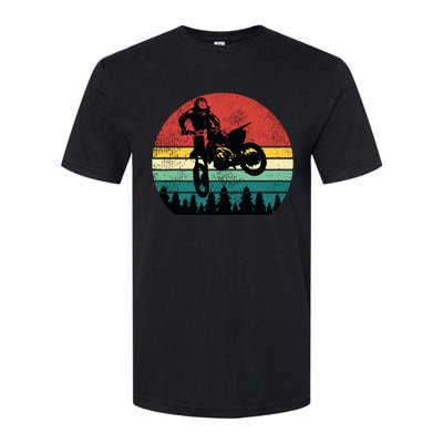 Retro Dirt Bike Motocross Motorcycle Rider Gift Softstyle CVC T-Shirt