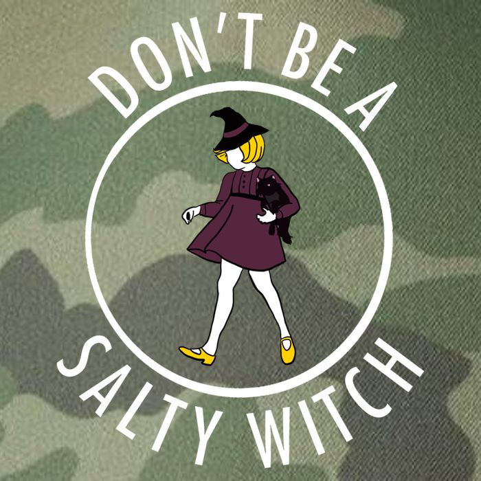 Retro DonT Be A Salty Witch Funny Halloween Girl Legacy Tie Dye Trucker Hat