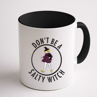 Retro DonT Be A Salty Witch Funny Halloween Girl Mug