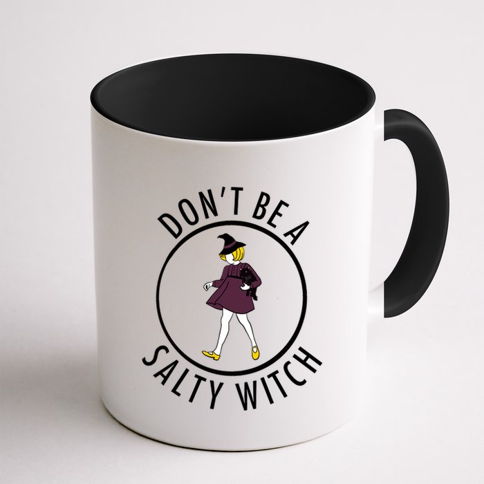Retro DonT Be A Salty Witch Funny Halloween Girl Mug