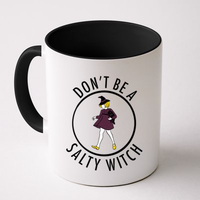 Retro DonT Be A Salty Witch Funny Halloween Girl Mug
