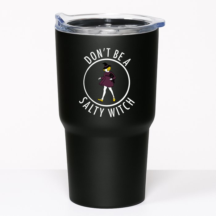 Retro DonT Be A Salty Witch Funny Halloween Girl Tumbler