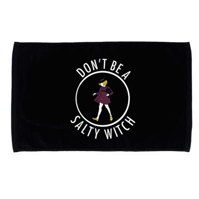 Retro DonT Be A Salty Witch Funny Halloween Girl Microfiber Hand Towel