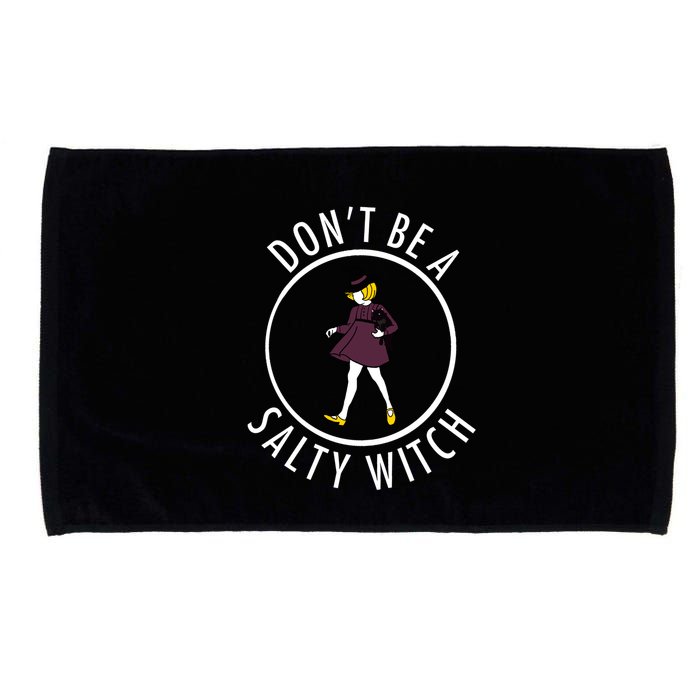 Retro DonT Be A Salty Witch Funny Halloween Girl Microfiber Hand Towel