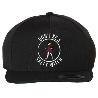 Retro DonT Be A Salty Witch Funny Halloween Girl Wool Snapback Cap