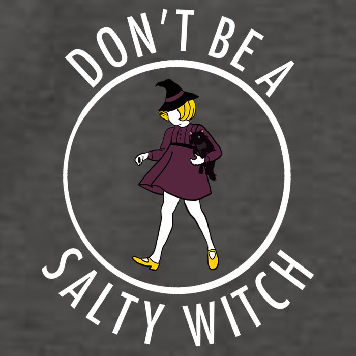 Retro DonT Be A Salty Witch Funny Halloween Girl Vector Backpack