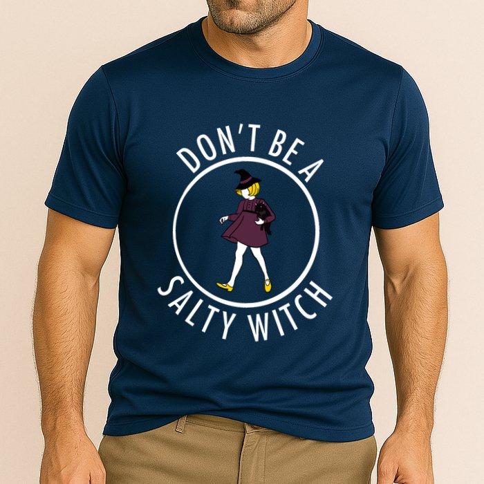 Retro DonT Be A Salty Witch Funny Halloween Girl Performance Shirt