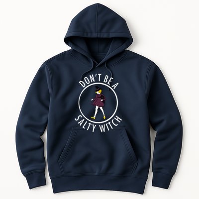 Retro DonT Be A Salty Witch Funny Halloween Girl Hoodie