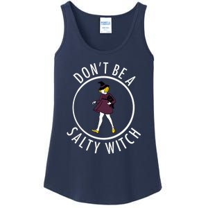 Retro DonT Be A Salty Witch Funny Halloween Girl Ladies Essential Tank