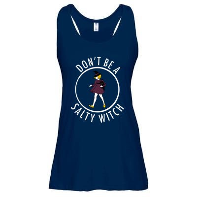 Retro DonT Be A Salty Witch Funny Halloween Girl Ladies Essential Flowy Tank
