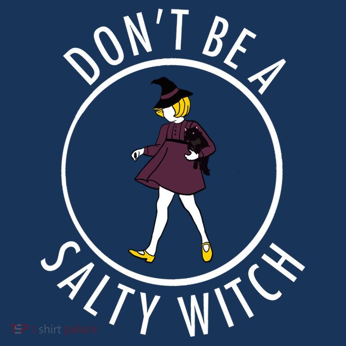 Retro DonT Be A Salty Witch Funny Halloween Girl Flatbill Hat
