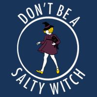 Retro DonT Be A Salty Witch Funny Halloween Girl 16 in Basic Backpack