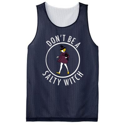 Retro DonT Be A Salty Witch Funny Halloween Girl Mesh Reversible Basketball Jersey Tank