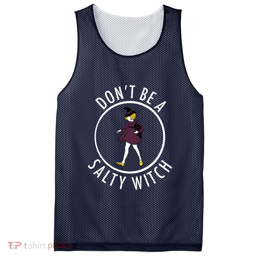 Retro DonT Be A Salty Witch Funny Halloween Girl Mesh Reversible Basketball Jersey Tank